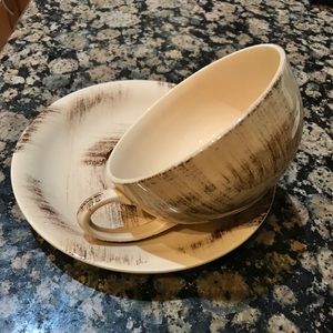 Barkwood Vernonware coffee cup &saucer